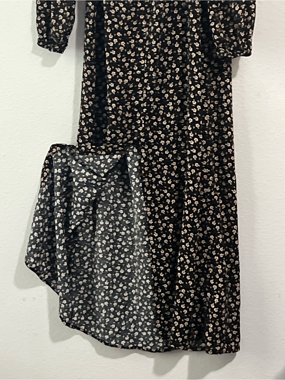 wild fable Black Floral Square-Neck Maxi Dress, Size M - Picture 5 of 9